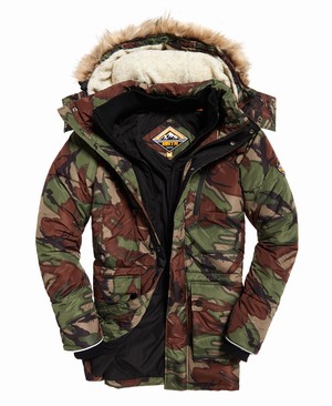 Superdry SD Expedition Parka Férfi Kabát Camo | HANCZ8735